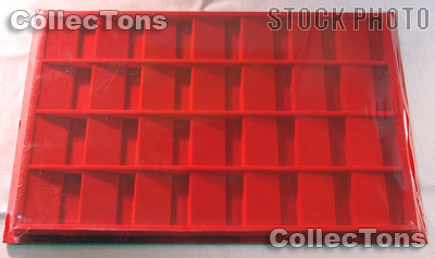 Vertical Coin Tray for 2x2 Coin Holders in Red