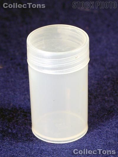 Coin Safe Square Archival Plastic Coin Tubes Lot Of 10 Medallion Size Storage 