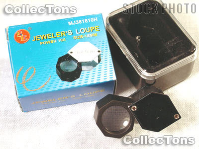 SE Foldaway 10X Jeweler's Loupe 18mm Lens Magnifier