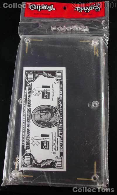 Capital Plastics Large Currency Bill Holder