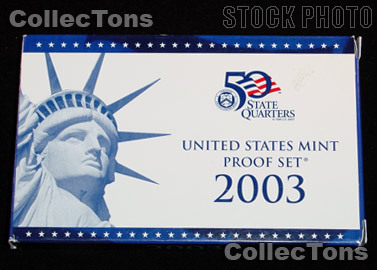 2003 U.S. Mint Proof Set OGP Replacement Box and COA