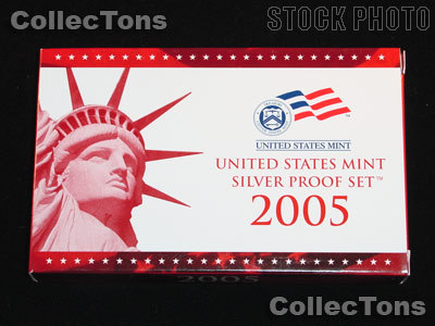 2005 SILVER PROOF SET OGP Replacement Box and COA