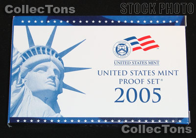 2005 U.S. Mint Proof Set OGP Replacement Box and COA