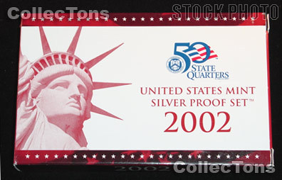 2002 U.S. Mint SILVER PROOF SET - 10 Coins