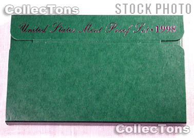 1998 U.S. Mint Proof Set OGP Replacement Box and COA