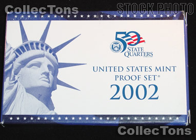 2002 U.S. Mint Proof Set OGP Replacement Box and COA