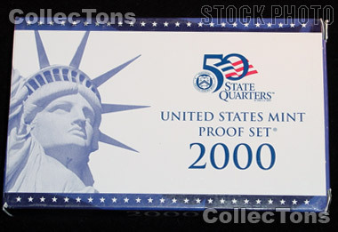 2000 U.S. Mint Proof Set OGP Replacement Box and COA