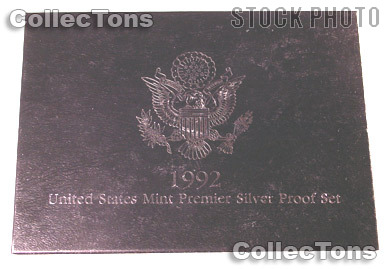 1992 Premier Silver Proof Set - Deluxe 5 Coin Set