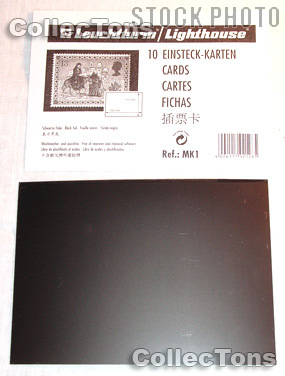10 Lighthouse Approval Cards 1-Strip Black Backing MK1