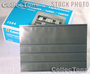 100 Lighthouse Approval Cards 4-Strip Cardboard EKC6D/4