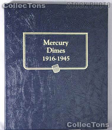 Mercury Dimes 1916-1945 Whitman Classic Album #9118