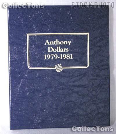 Whitman Classic Coin Album 9149 Susan B Anthony Dollars 1979-1981 P & D Mints 