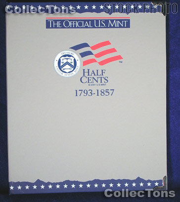 U.S. Mint Half Cents 1793-1857 Album #1714