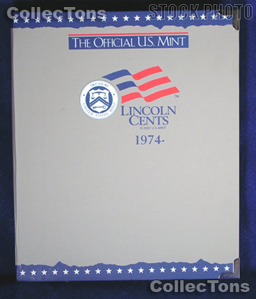 U.S. Mint Lincoln Cents 1974-2002 Album #1745