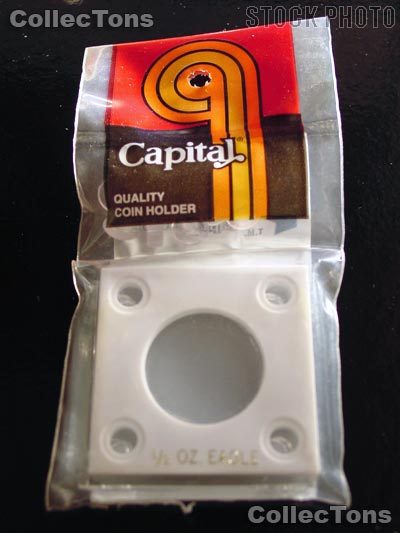 Capital Plastics 2x2 Holder - 1/2 oz EAGLE in White