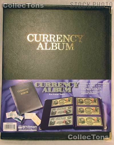 Whitman Deluxe Currency Album for Large Size Notes