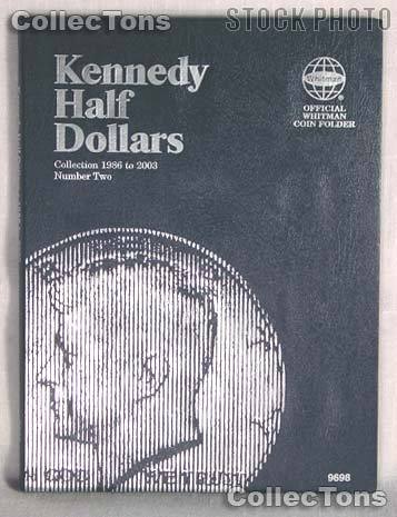 Whitman Kennedy Half Dollars 1986-2003 Folder 9698