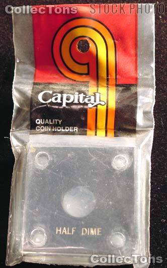 Capital Plastics 2x2 Holder - HALF DIME in Black