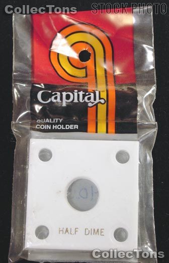 Capital Plastics 2x2 Holder - HALF DIME in White