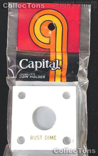 Capital Plastics 2x2 Holder - BUST DIME in White
