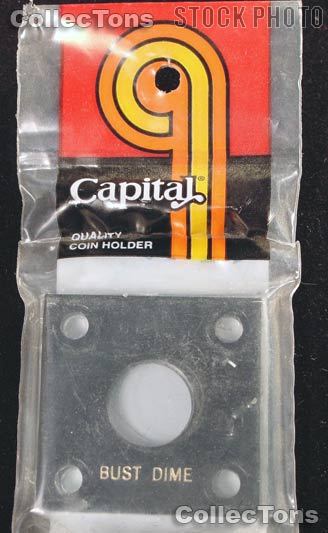 Capital Plastics 2x2 Holder - BUST DIME in Black