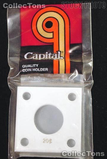 Capital Plastics 2x2 Holder - 20 CENT in White