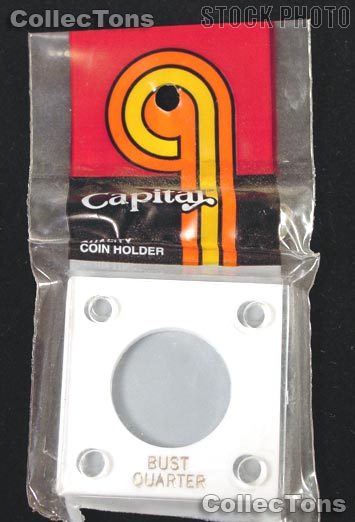 Capital Plastics 2x2 Holder - BUST QUARTER - White