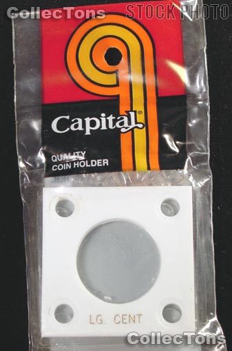 Capital Plastics 2x2 Holder - LARGE CENT in White