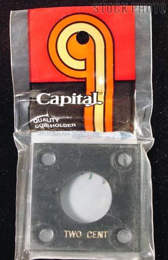 Capital Plastics 2x2 Holder - TWO CENT in Black