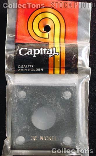 Capital Plastics 2x2 Holder - 3 CENT NICKEL in Black