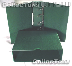 Lighthouse OPTIMA-G Coin Binder and Slipcase in Green