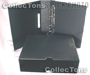 Lighthouse OPTIMA-G Coin Binder and Slipcase in Black