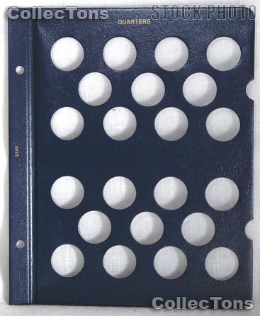 Blank Album Page for Quarters for Whitman Classic Coin Albums