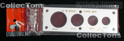 Capital Plastics 2x6 Holder - US GOLD TYPE SET - White