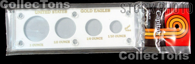 Capital Plastics 2x6 Holder - US GOLD EAGLES in White