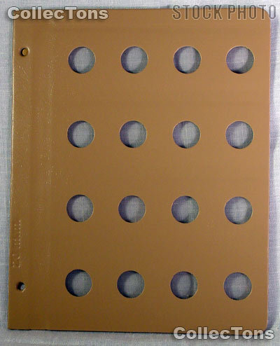 Dansco Blank Album Page for 20mm Coins