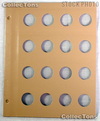 Dansco Blank Album Page for 26mm Coins