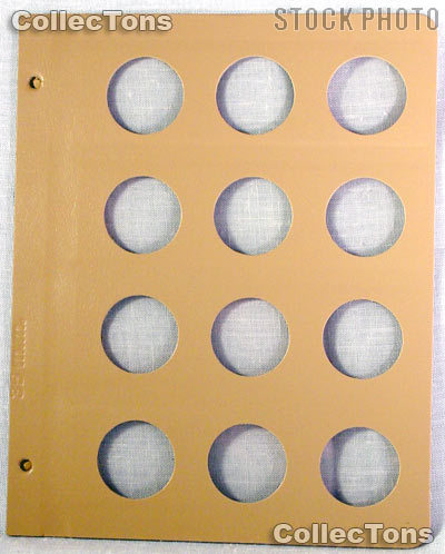 Dansco Blank Album Page for 35mm Coins