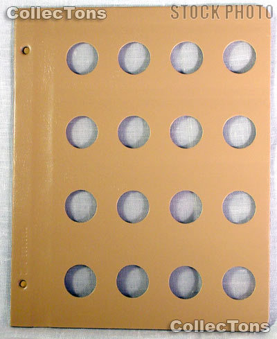 Dansco Blank Album Page for 24mm Coins