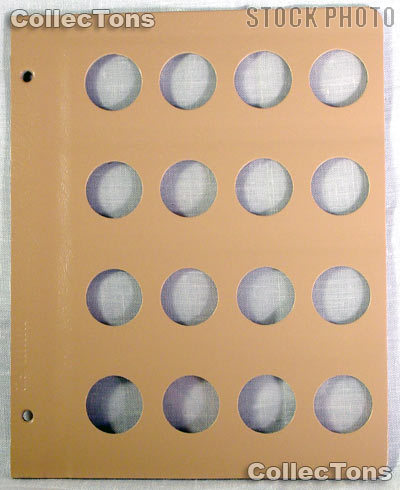 Dansco Blank Album Page for 29mm Coins
