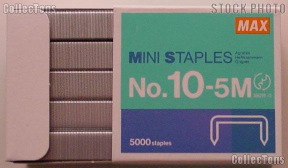 Flat Clinch Staples Mini Box of 5000 by MAX No.10