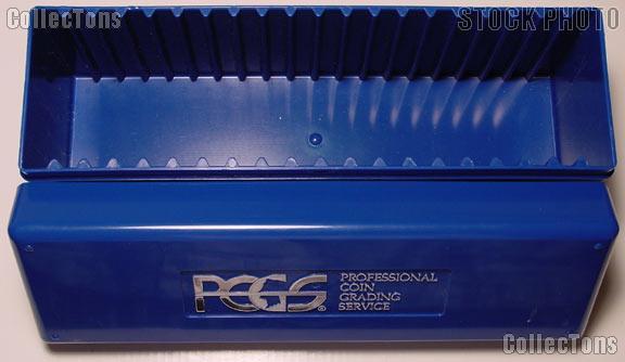 Used - PCGS Slab Boxes LOT OF FOUR 4 Blue PCGS Box Coin Slab Storage 