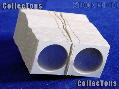 100 1.5x1.5 Cardboard Coin Holders HALF DOLLARS