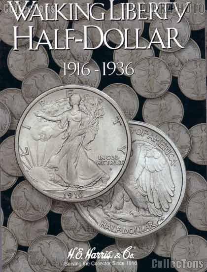 Harris Walking Liberty Halves 1916-36 Coin Folder  2693