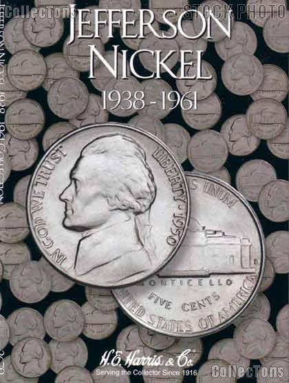 Harris Jefferson Nickels 1938-1961 Coin Folder  2679