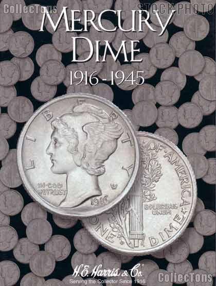 Harris Mercury Dimes 1916-1945 Coin Folder  2683