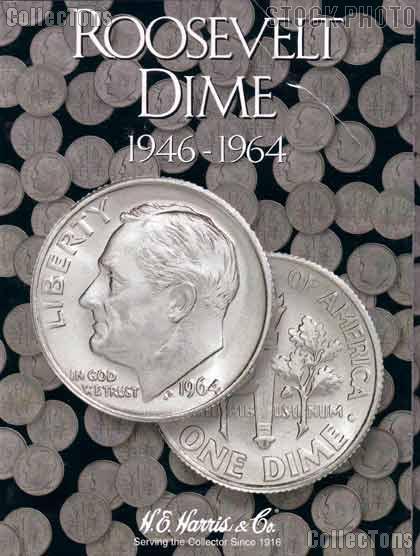 Harris Roosevelt Dimes 1946-1964 Coin Folder  2684