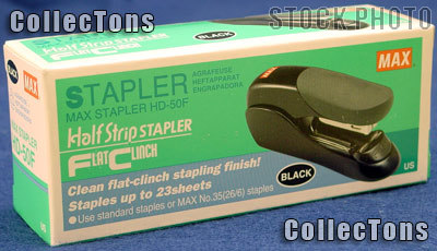 Flat Clinch Stapler Small Desktop by MAX for No.35 Staples