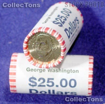 2007 P&D Washington Presidential Dollar Bank Rolls GEM BU 2007 Washington Dollars