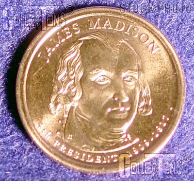 2007-P James Madison Presidential Dollar GEM BU 2007 Madison Dollar